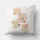 Mijn eerste vrolijke kerst baby's geboorte vakanti kussen (Voorkant)