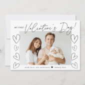 Mijn eerste zwarte foto van de Valentijnsdag Feestdagenkaart (Voorkant)