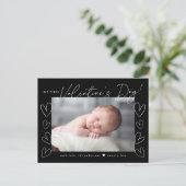 Mijn eerste zwarte foto van het Manuscript van Val Feestdagenkaart (Staand voorkant)