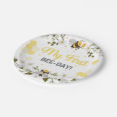 Mijn eerstebijendagsontwerp - Bumble Bee Theme Papieren Bordje (Gekanteld)