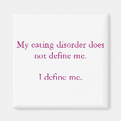 Mijn eetstoornis definieert me niet. magneet (Voorkant)