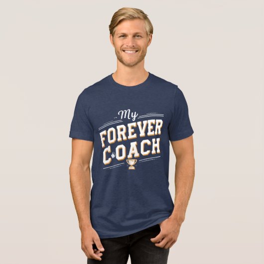Mijn eeuwige coach Tri-Blend shirt (Voorkant volledig)