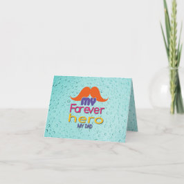 Mijn eeuwige held mijn vader bedankkaart