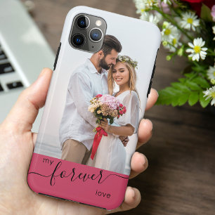Mijn eeuwige liefde Romantische roze trouwfoto Case-Mate iPhone Case