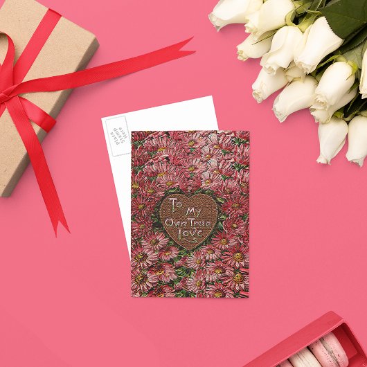 Mijn eigen Briefkaart van het hart van de echte li