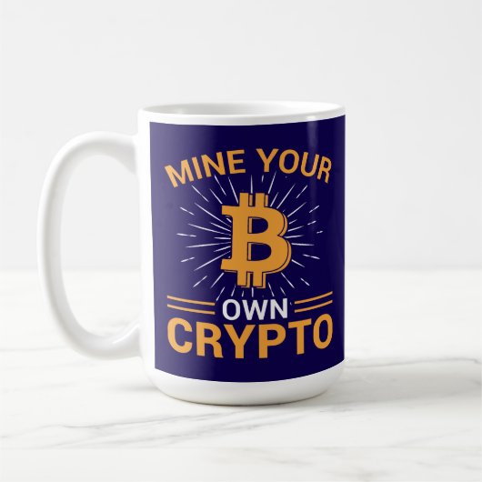 Mijn Eigen Crypto Bitcoin Mining, BTC Koffiemok (Links)