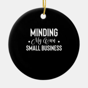 Mijn eigen financiëleondernemer voor kleine bedrij keramisch ornament