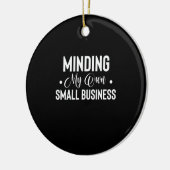 Mijn eigen financiëleondernemer voor kleine bedrij keramisch ornament (Links)