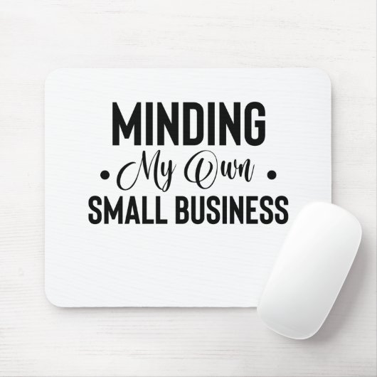 Mijn eigen financiëleondernemer voor kleine bedrij muismat (Met muis)