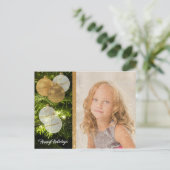 Mijn eigen foto Persoonlijk kerstBriefkaart Feestdagenkaart (Staand voorkant)