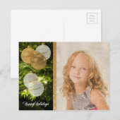 Mijn eigen foto Persoonlijk kerstBriefkaart Feestdagenkaart (Voorkant / Achterkant)