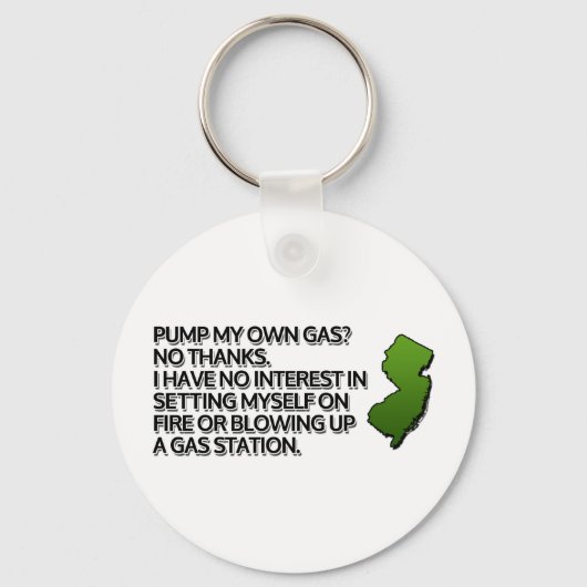 Mijn eigen gas pompen? Geen Bedankt. Sleutelhanger (Voorkant)