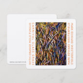 Mijn eigen gratis vorm schilderij Kaart (Voorkant / Achterkant)