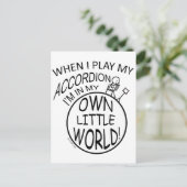 Mijn eigen kleine wereld, Accordion Briefkaart (Staand voorkant)