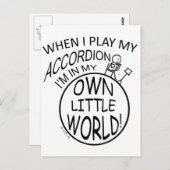 Mijn eigen kleine wereld, Accordion Briefkaart (Voorkant / Achterkant)