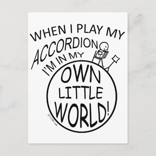 Mijn eigen kleine wereld, Accordion Briefkaart (Voorkant)