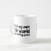 Mijn eigen kleine wereld koffiemok (Voorkant links)