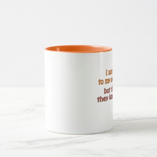 Mijn eigen kleine wereld mok (Midden)