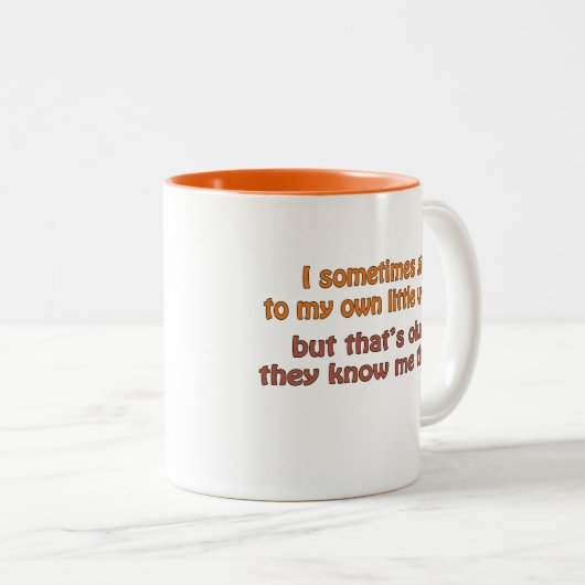 Mijn eigen kleine wereld mok (Voorkant rechts)