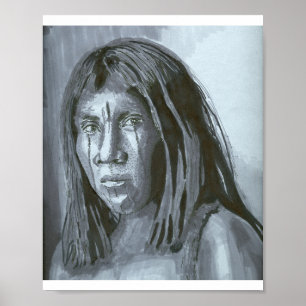 Mijn eigen markeerteken Tekening, niet-gecontactee Poster