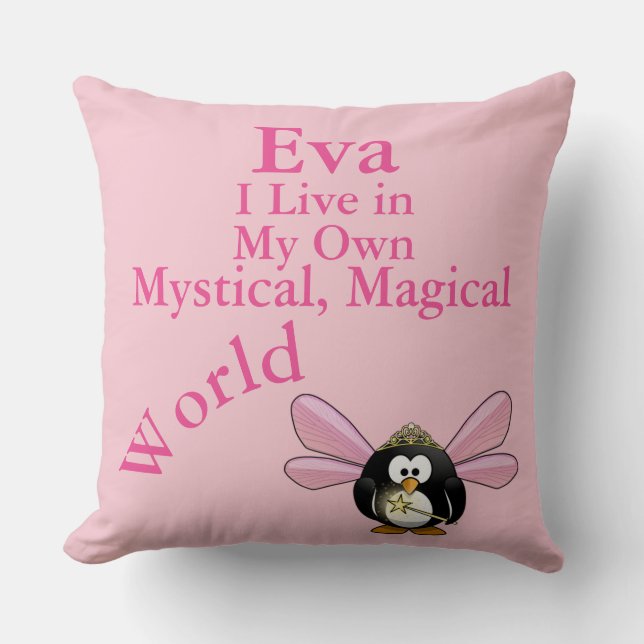 Mijn eigen Mystical Magical World Pillow Fairy Pen Kussen (Voorkant)