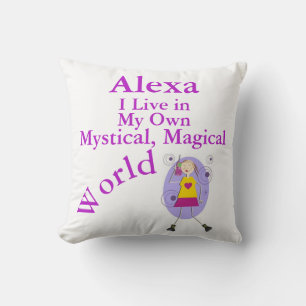Mijn eigen Mystical Magical World Pillow Phone Gir Kussen