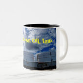 Mijn eigen olietank tweekleurige koffiemok (Voorkant rechts)