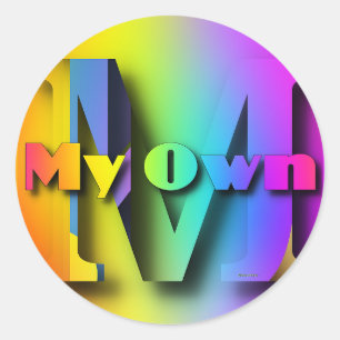 MIJN EIGEN RONDE STICKER