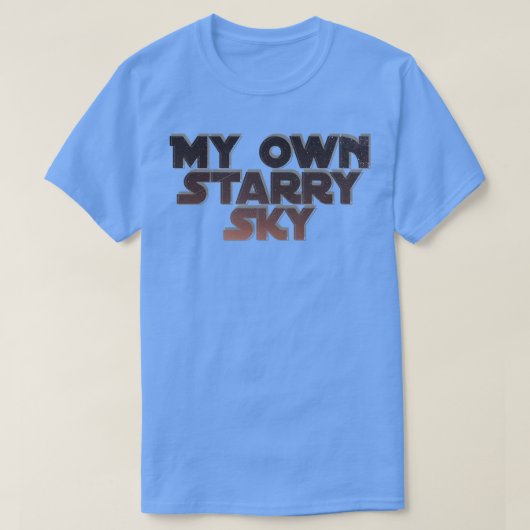 Mijn eigen sterrenhemel t-shirt (Design voorkant)