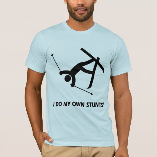 Mijn eigen stunts inslaan t-shirt (Voorkant)