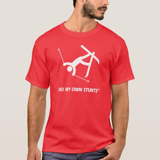 Mijn eigen stunts inslaan t-shirt (Voorkant)