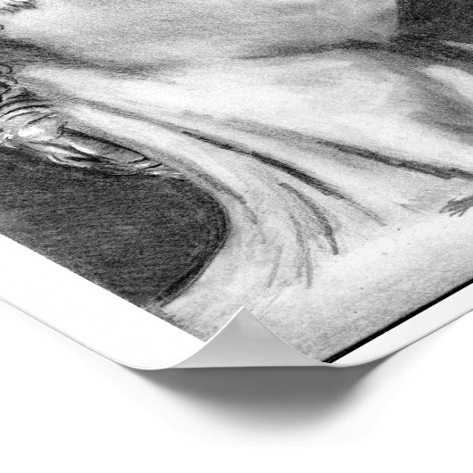 Mijn eigen tekening DAVID na Michelangelo Art Post Poster (Hoek)