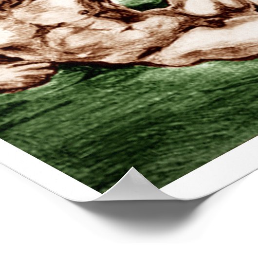 Mijn eigen tekening van Michelangelo's Adam Poster (Hoek)