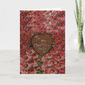 Mijn eigen True Love Heart en Flowers Kaart (Voorkant)