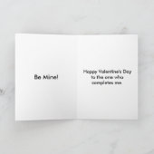 Mijn eigen True Love Heart en Flowers Kaart (Binnen)