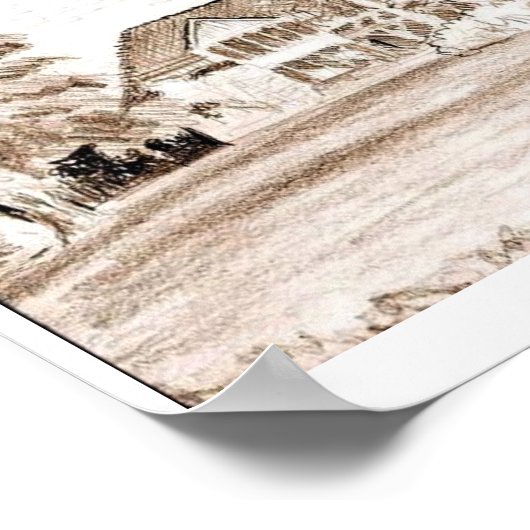 Mijn eigen Uitzicht met groot Poster voor drijvend (Hoek)