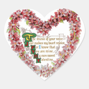 Mijn eigen Valentijn Hart Sticker