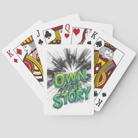 mijn eigen verhaal pokerkaarten (Achterkant)