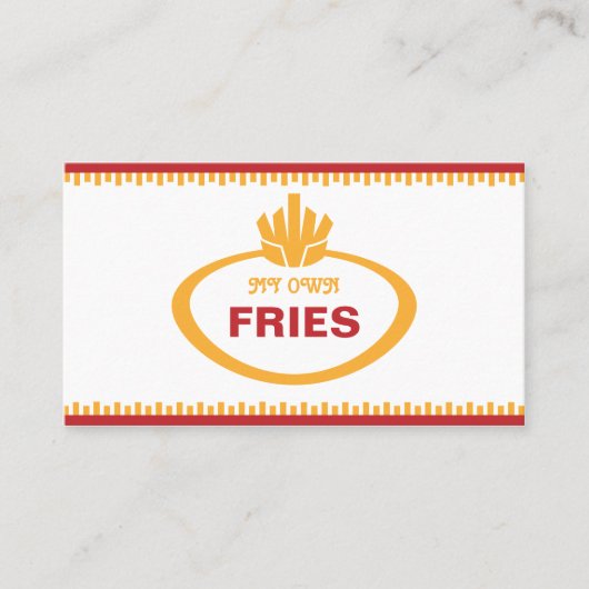 Mijn eigen vrienden visitekaartje (Voorkant)