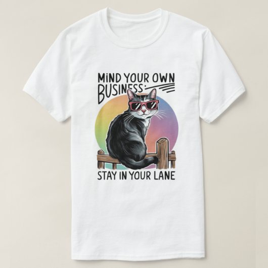 Mijn eigen zaken regelen t-shirt (Design voorkant)