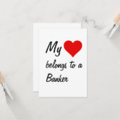 Mijn eigendom is een Banker Kaart (Voorkant / Achterkant in situ)