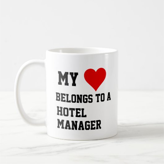 Mijn eigendom van een Mok van Hotel Manager (Links)