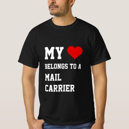 Mijn eigendom van een postbode T-shirt (Voorkant)