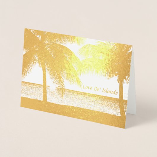 Mijn eiland liefde folie kaarten (Voorkant)