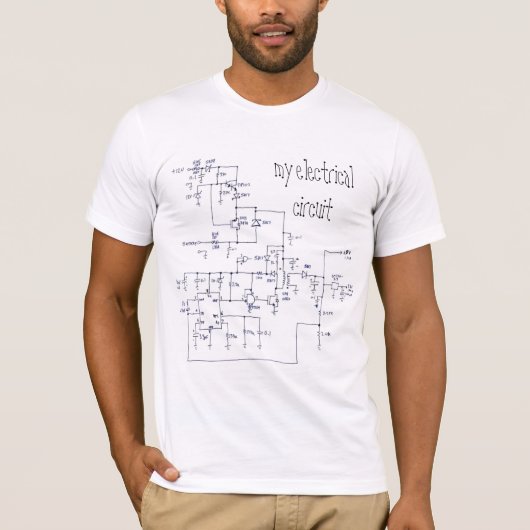 mijn elektrische circuit t-shirt (Voorkant)