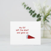 Mijn Elf verliet de plank en gaf op Briefkaart (Staand voorkant)