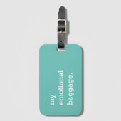 Mijn emotionele bagage grappig bagagelabel (Voorkant (verticaal))