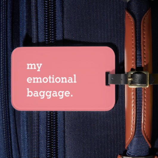Mijn emotionele bagage grappig bagagelabel (Voorkant Insitu 4)