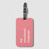 Mijn emotionele bagage grappig bagagelabel (Voorkant (verticaal))