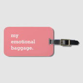 Mijn emotionele bagage grappig bagagelabel (Voorkant (horizontaal))